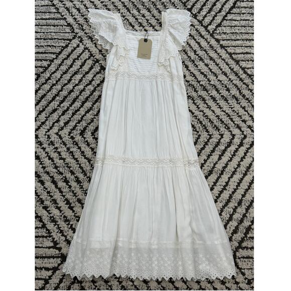 Zara Other - ZARA Girls White Eyelet Maxi Dress NWT Size 11/12y